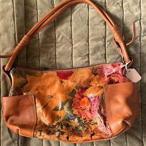 Candy Leather Floral Purse